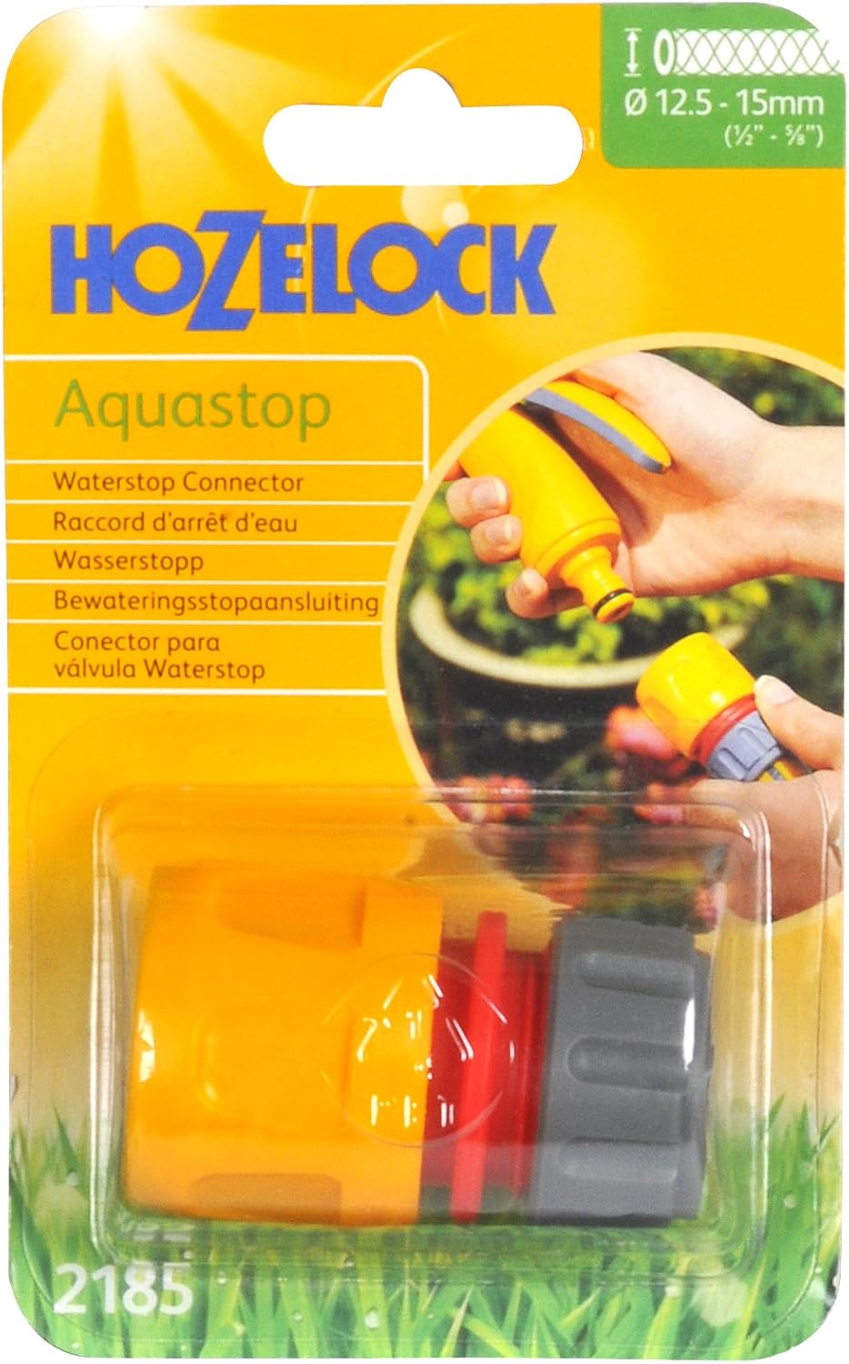 Hozelock AquaStop Connector (12.5mm & 15mm)