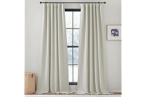 NICETOWN Noise Dampening Linen Curtains