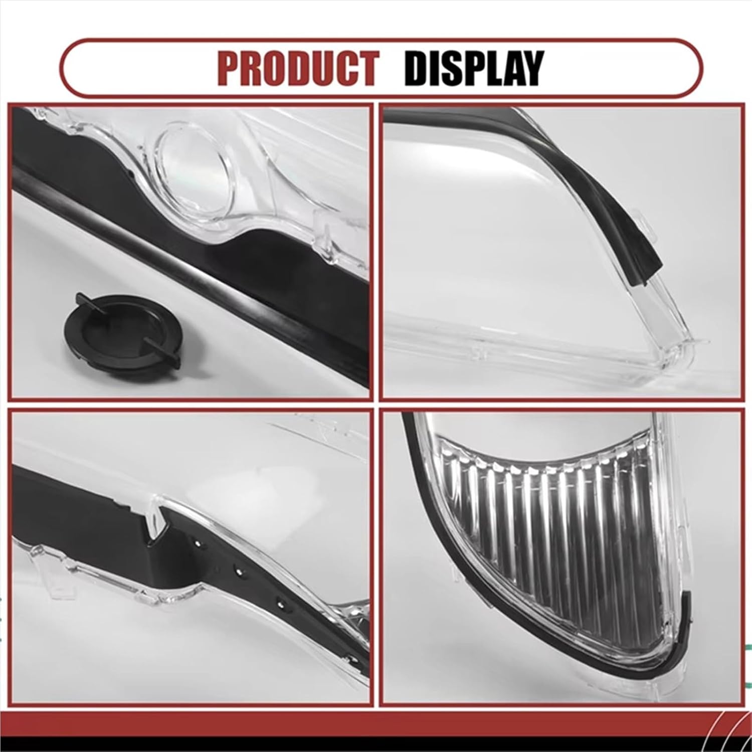 AU04 -Car Headlight Cover Shell for BMW 5 Series E39/520/530 2000-2004 Headlamp Lens Glass