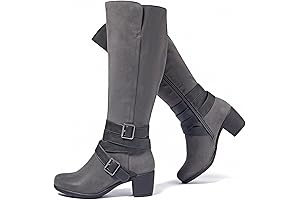 Women's Knee-High Grey Boots: A Fusion of Style and Comfort