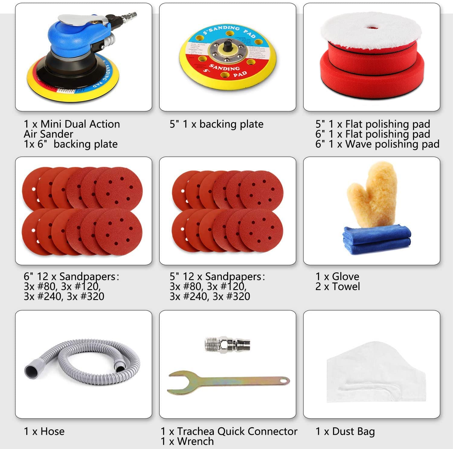Amazon.com: ZFE Random Orbital Sander 5 