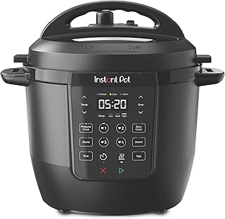 Instant Pot RIO Chef Series 6QT 7-in-1 Multi-Cooker, Black – Pressure Cooker, Slow Cooker, Rice, Steamer, Sauté, Food Warmer & More – One-Touch Smart Programs, Compact Family Size