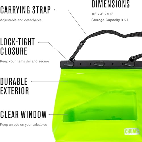 Miniatura 6 de Chums Shuttle Splash Sack - Bolsa seca impermeable plegable y portátil para exteriores y en el agua - Fish Camo Blue