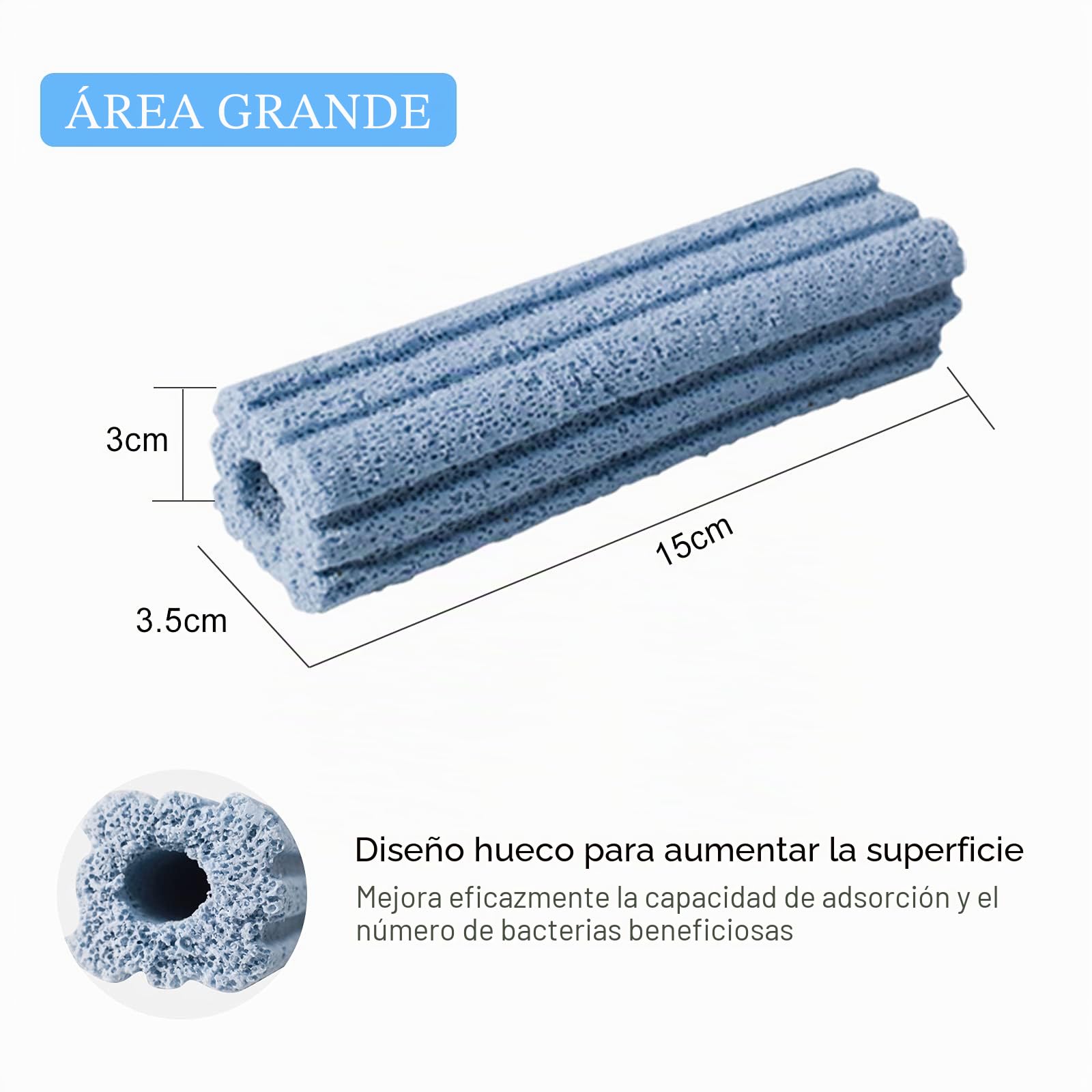 boxtech Medios de filtro para acuario, 3 kg, 30 unidades, bloques de datos orgánicos, filtración para filtro de pantano, estanque