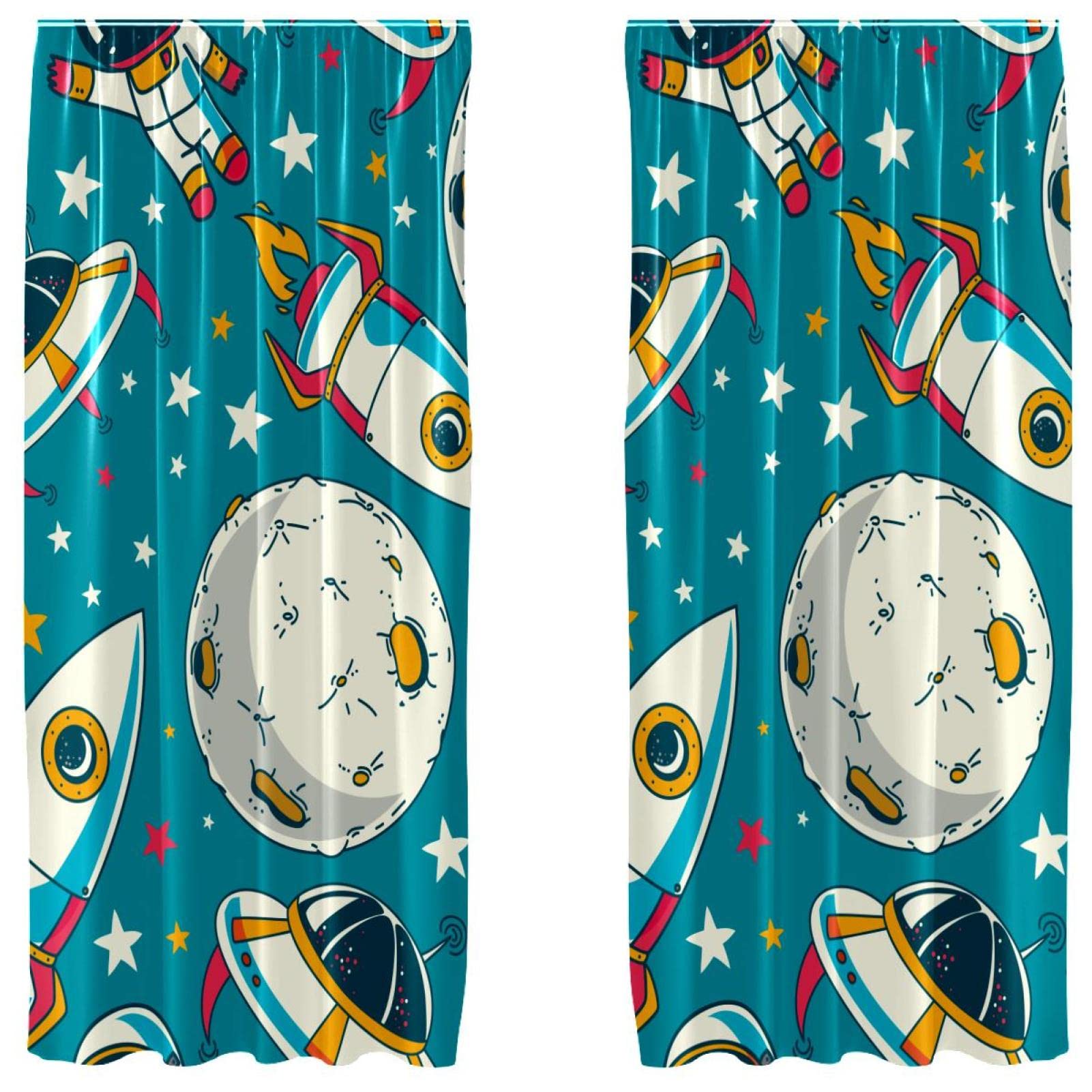 Rideaux occultants fusées microfibre 140x213cm rideau chambre enfant