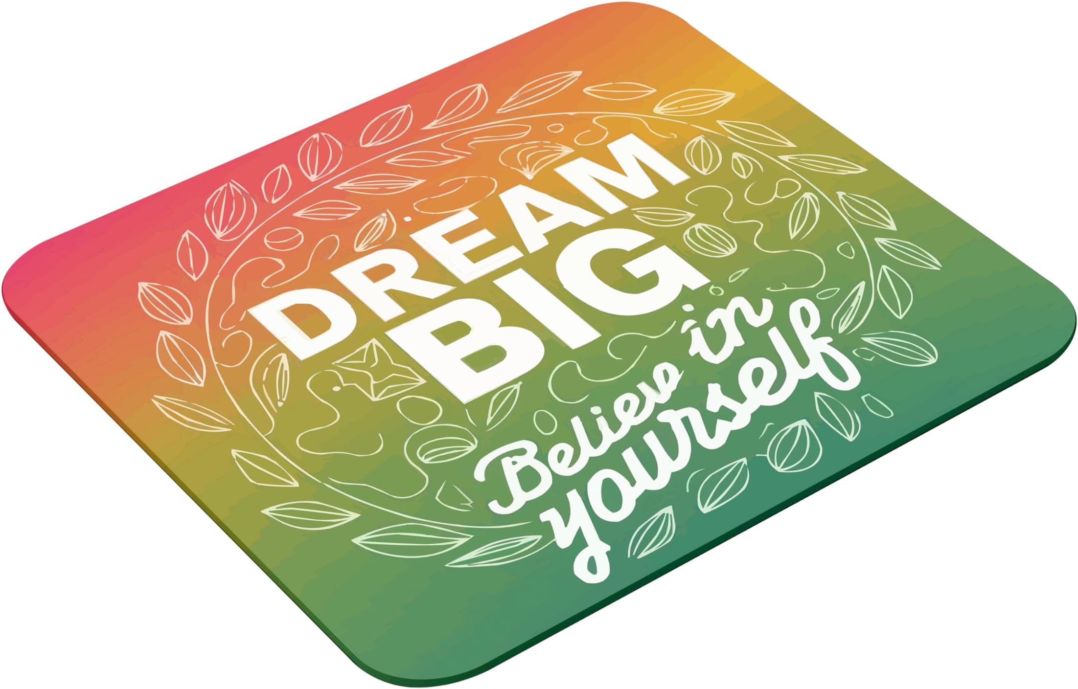 Blackmoor Gaming Mouse Pad 9×7 Inch – Ergonomic Smooth Surface, Non-Slip Rubber Base, Print Mouse Mat for Gamers, Students & Office – Motivational Quotes