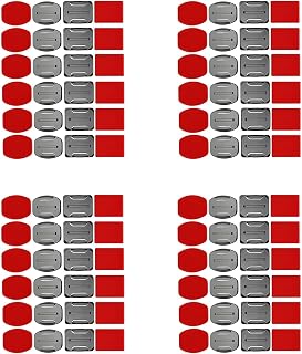 meiyan Helmet Accessories Set 48X Surface Mounts + 48X Adhesive Stickers Sticker Pads for Hero 7/6/5/4/3+/3 Hero Session