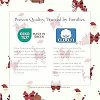 Vista 104 de Great Bay Home Christmas Flannel Sheet Set Full Size - 100% Turkish Cotton, Double-Brushed, Winter Bed Sheets - Ultra-Soft, Cozy, 4-Piece Holiday