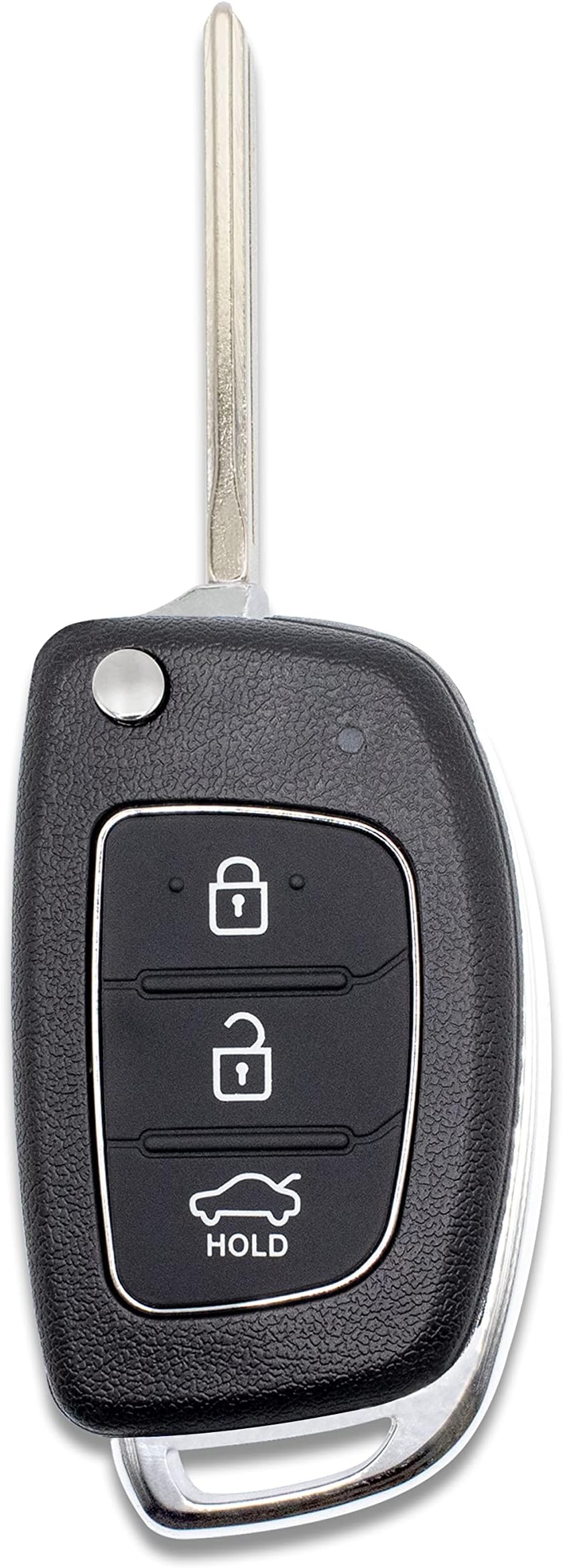 Betterher 3 Boutons Coque Clé à Rabat Pliable Compatible pour Hyundai i10 i20 ix20 i30 ix35