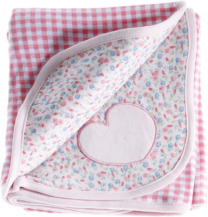 Anna Claire Beautiful Designed Baby Receiving Blanket, Double Sided Designs, Swaddle Blankets (Hannah)