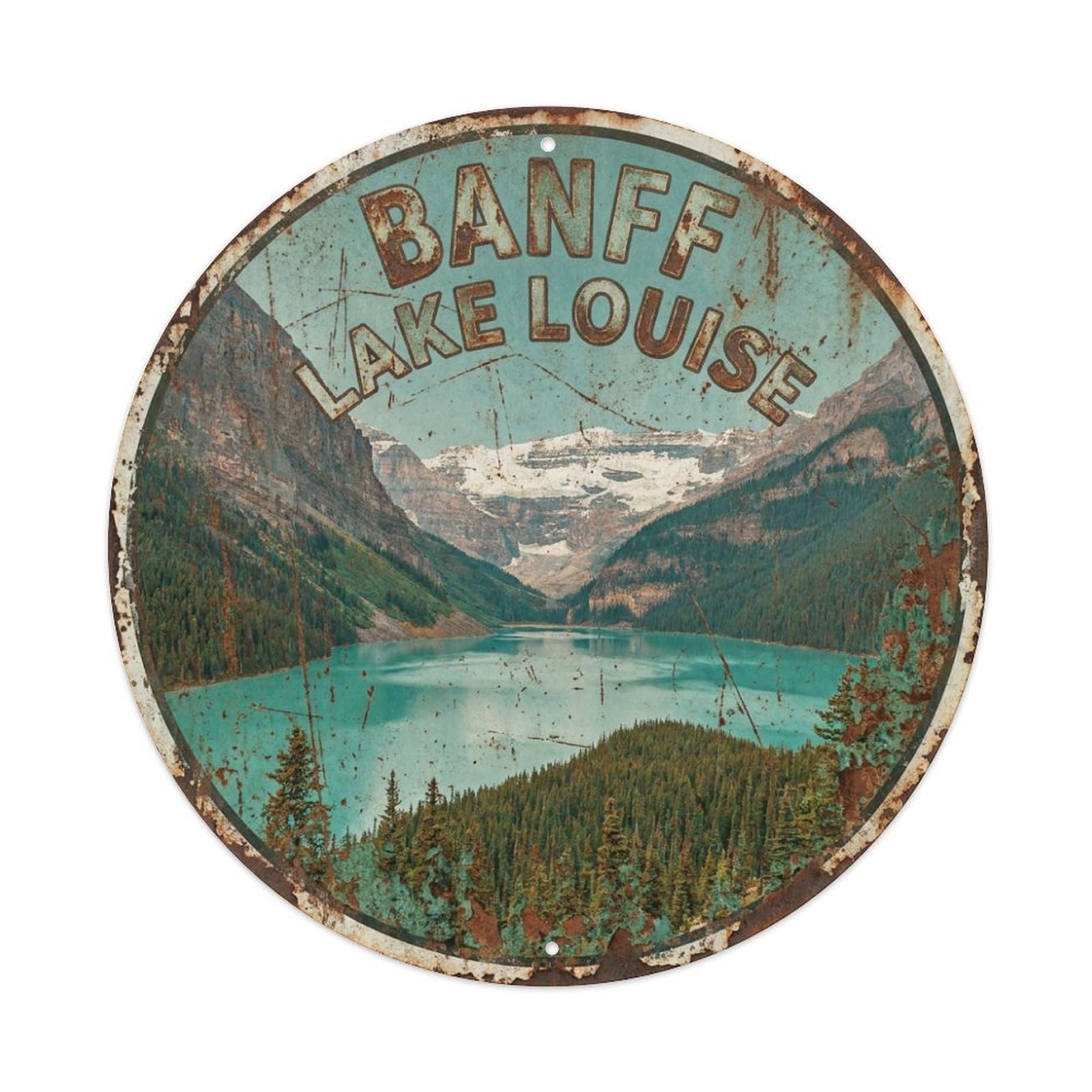 Galvaxio Style Retro Travel Canada Banff Metal Tin Sign