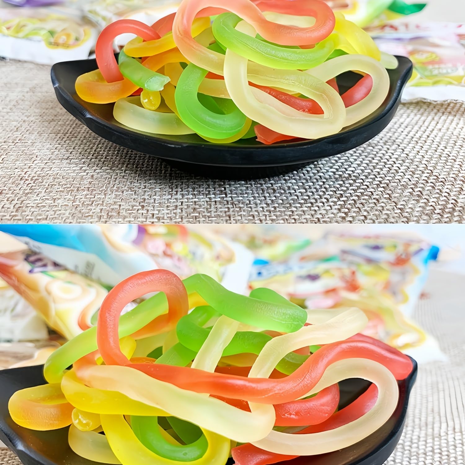 Fruchtgummis Mit Echtem Fruchtsaft Deal Für Kinder & Erwachsene Bunte Seil-Weichbonbons 8090er Jahre Nostalgische Snacks Kindheit Spaß Fruchtbonbons 13g*5