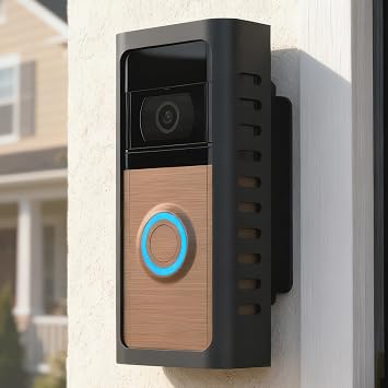 Anti-Theft Doorbell Angle Mount - 2026 New Upgraded Steel Metal Adjustable Bracket for R-ing Battery Video Doorbell 1/2/3/3 Plus/4/2020 Release/Plus/Pro, 360 Protection, Not Block Sensor