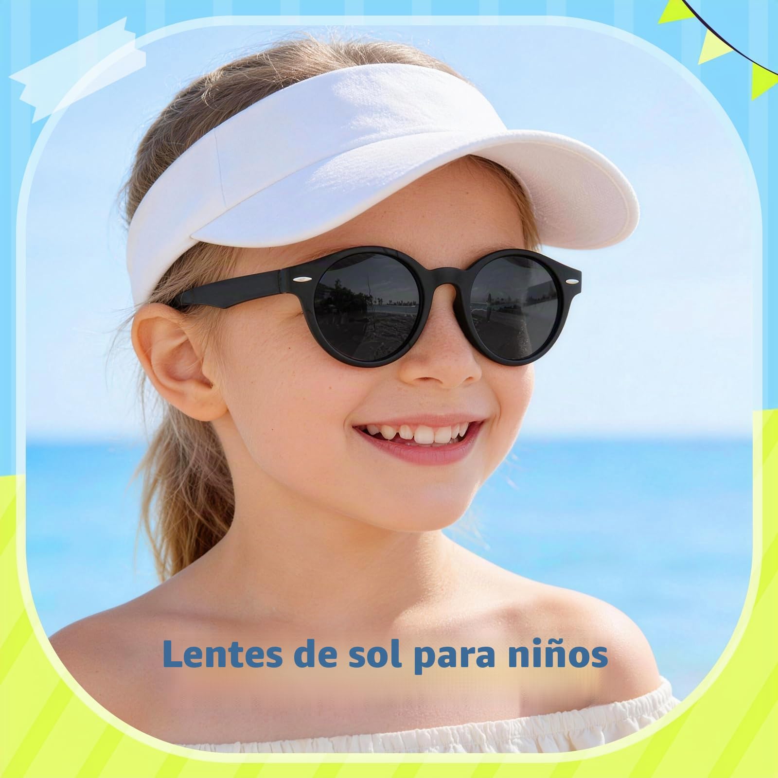 Ymmott Polarizadas Gafas de Sol Niño y Niña 3-9 Años - Gafas de Sol Infantiles Flexibles de Goma para UV400 Protección