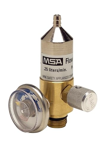 MSA . Regulador de flujo fijo modelo RP de 25 LPM para cilindros de gas de calibración de estilo RP