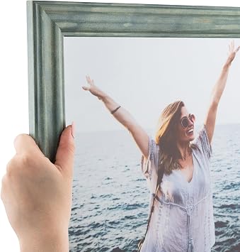 ArtToFrames 30x38 Inch Green Picture Frame, This 1.5000 Inch Custom Poster Frame is Green - with $glass_short_name and Corrugated Backing 2WOM0066-56673-YGRN-30x38