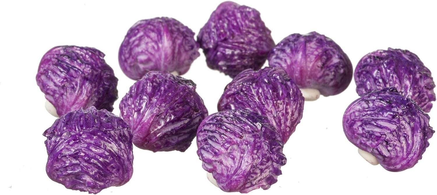 Dolls House Purple Red Cabbage Vegetable Greengrocers Garden Shop Accessory