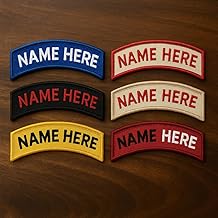 Personalized Text Iron on Patches, Sew On, Iron On Embroidered Patches Applique for Clothes, Custom Patch with Name, Embroidery Name Patch, Uniforms