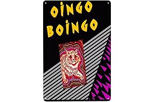 AMIOUDR Vintage Metal Tin Sign Oingo Singer Boingo Band Wall Decor Art Poster