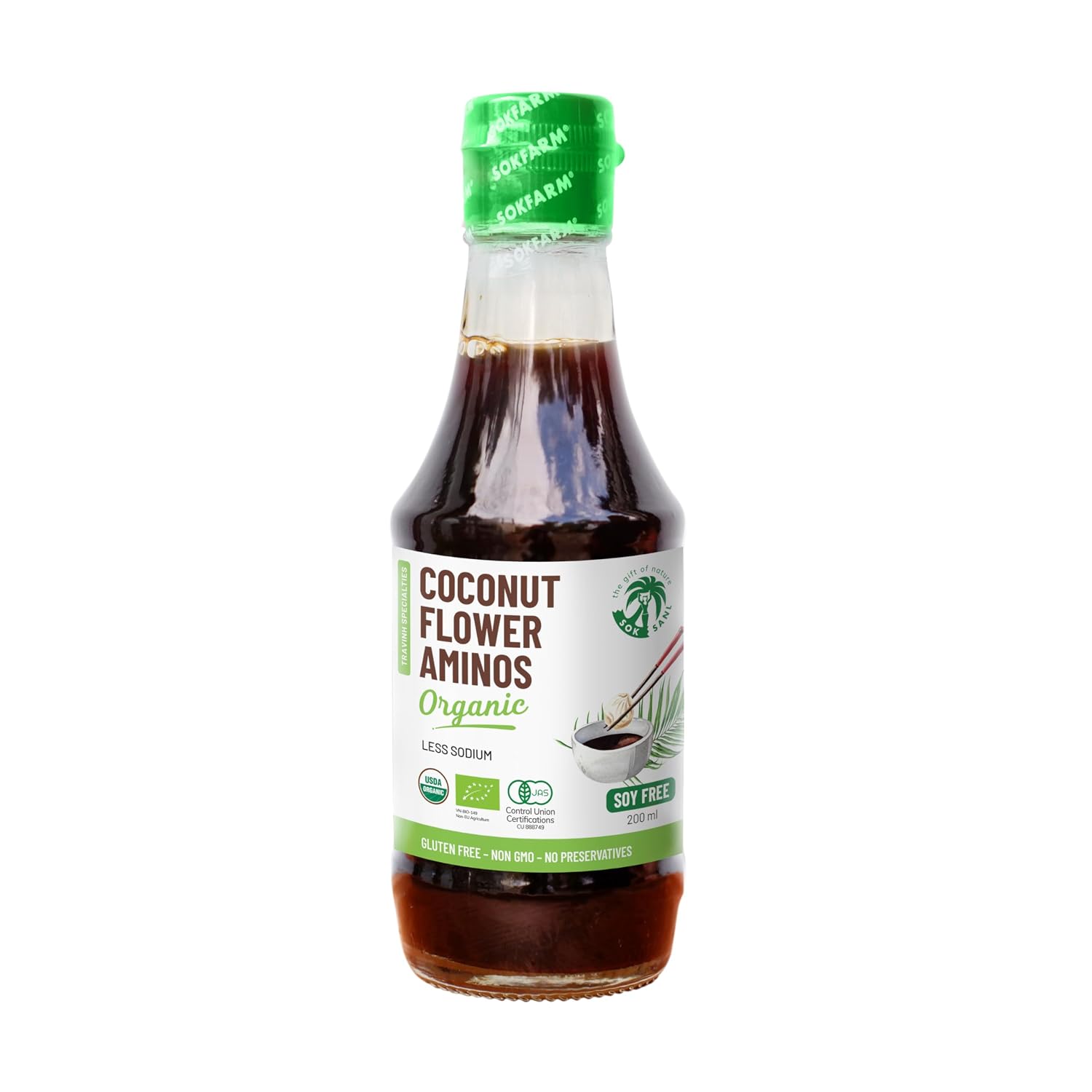 THE GIFT OF NATURE SOK SANL Coconut Aminos: Low-Sodium Gluten-Free Soy Sauce Alternative