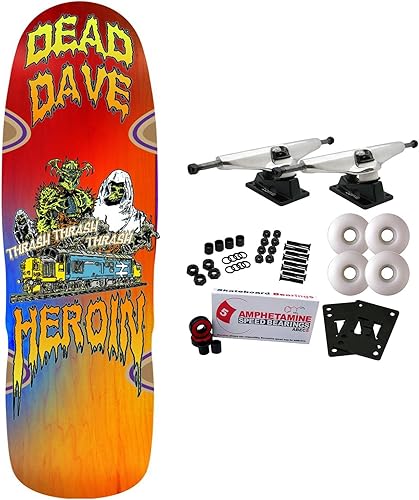Heroin Skateboard Complete Dead Dave Ghost Train 10.1" x 31.5" Surtido