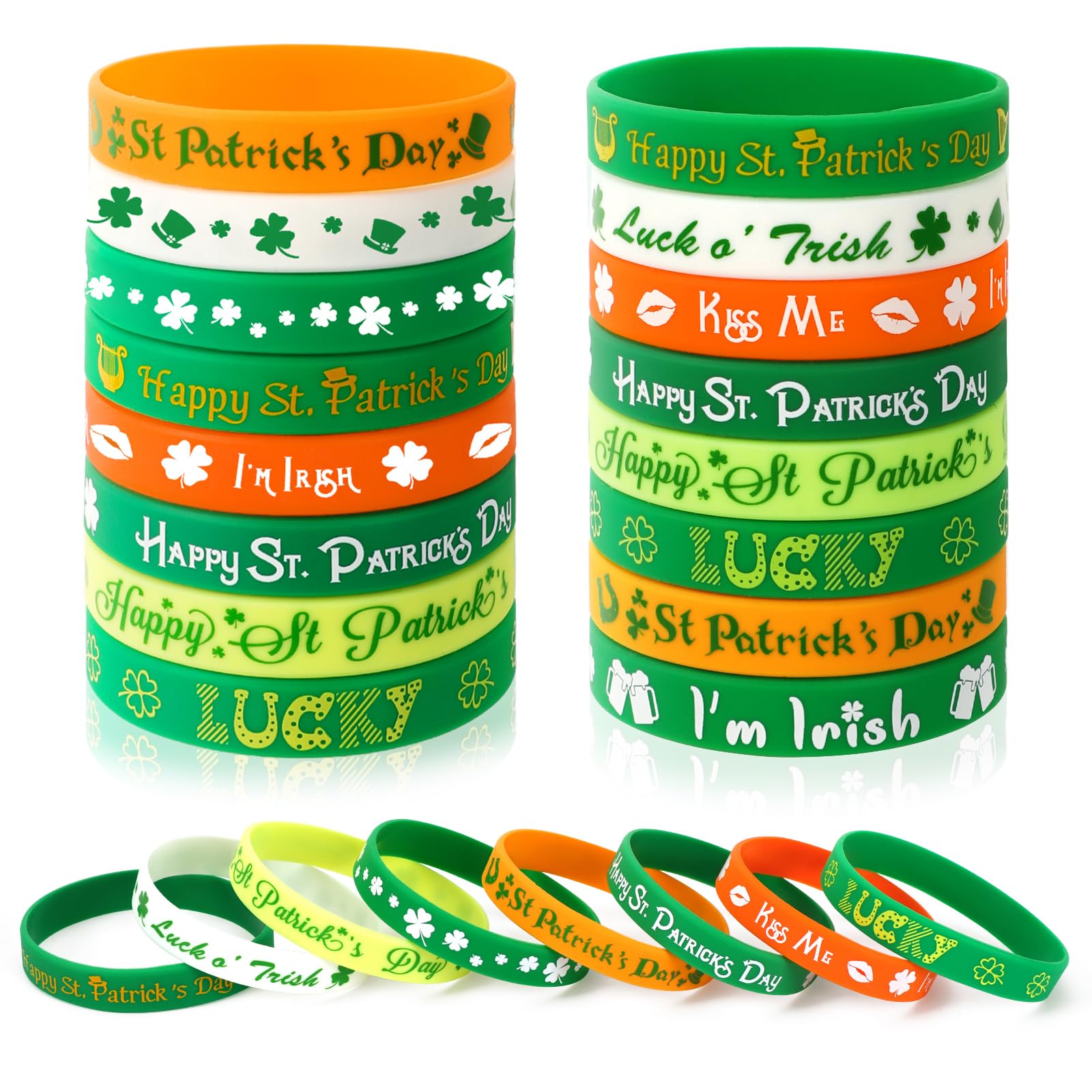 Lot de 36 bracelets à clipser pour enfants avec espace/dinasour/licorne