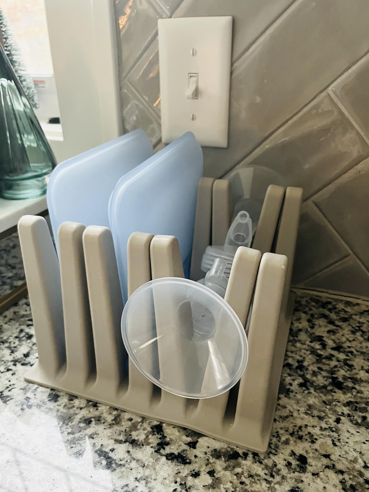 Amazon.com - Nordic By Nature Silicone Drying Rack for Reusable Bags ...
