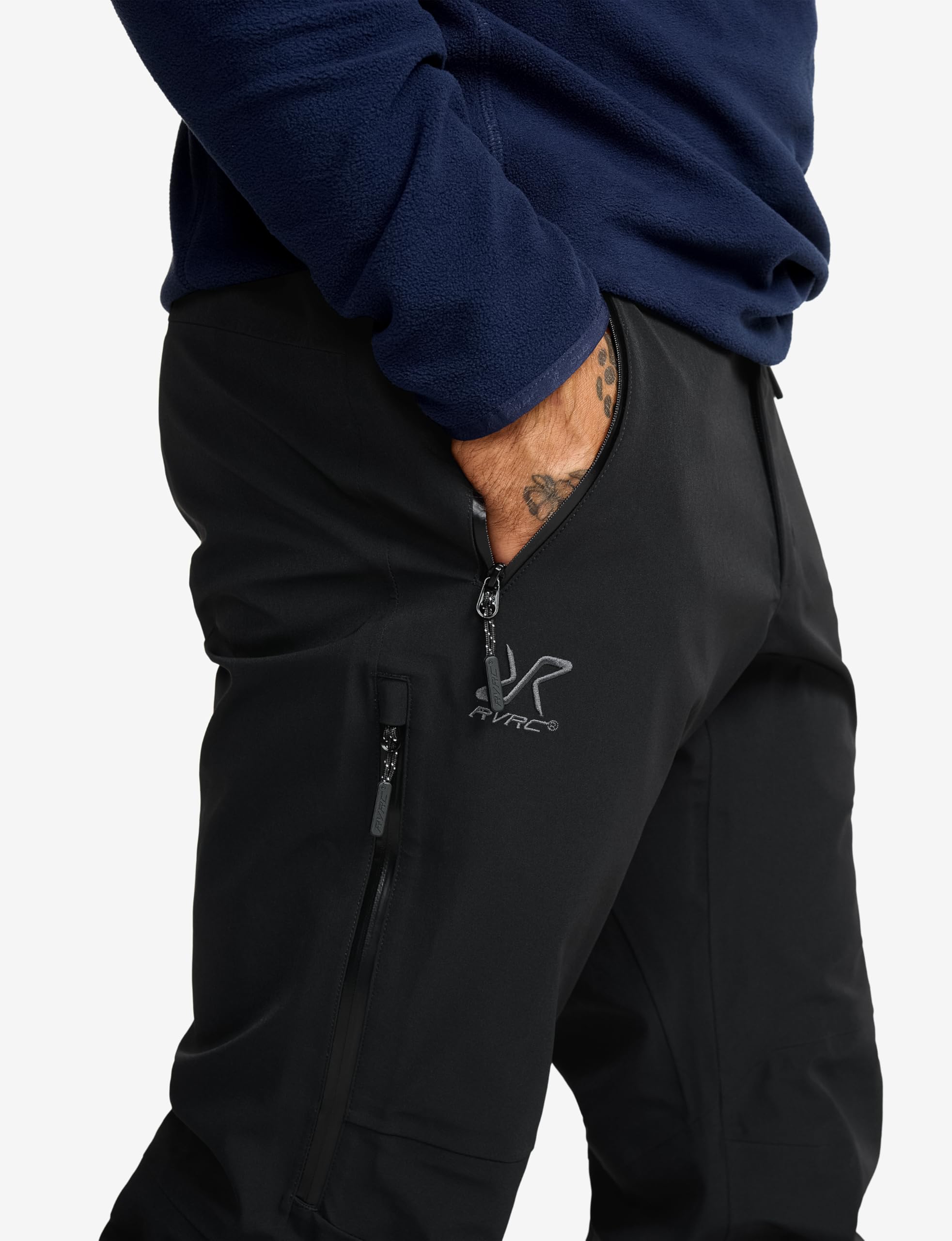 RevolutionRace Cyclone 3L Shell Pants da Uomo, Pantaloni Impermeabili con Riflettori Recco per l'escursionismo