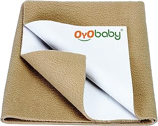 OYO BABY - Quickly Dry Super Soft Waterproof and Reusable Mat/Underpad/Absorbent Sheets/Mattress Protector (Medium, OYO BABY Beige)