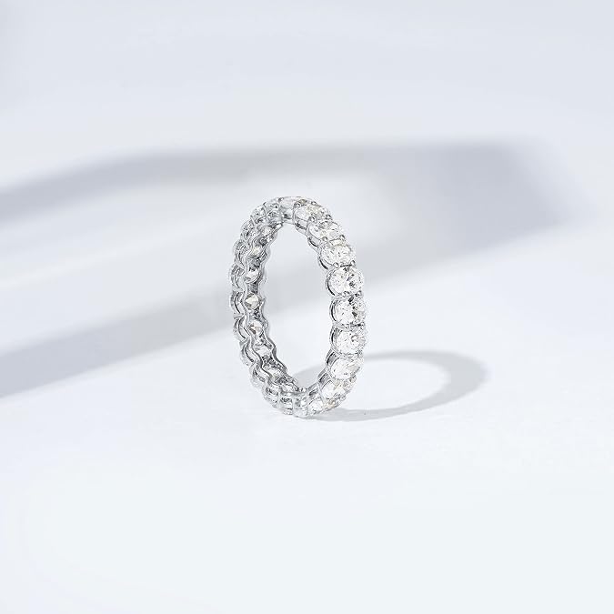 Amazon Essentials 14K Gold Plated Cubic Zirconia Stackable Statement Ring