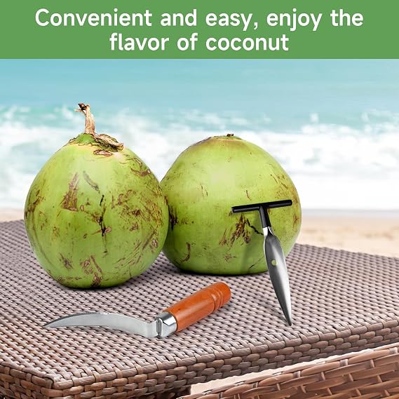 Premium Coconut Opener Tool Set