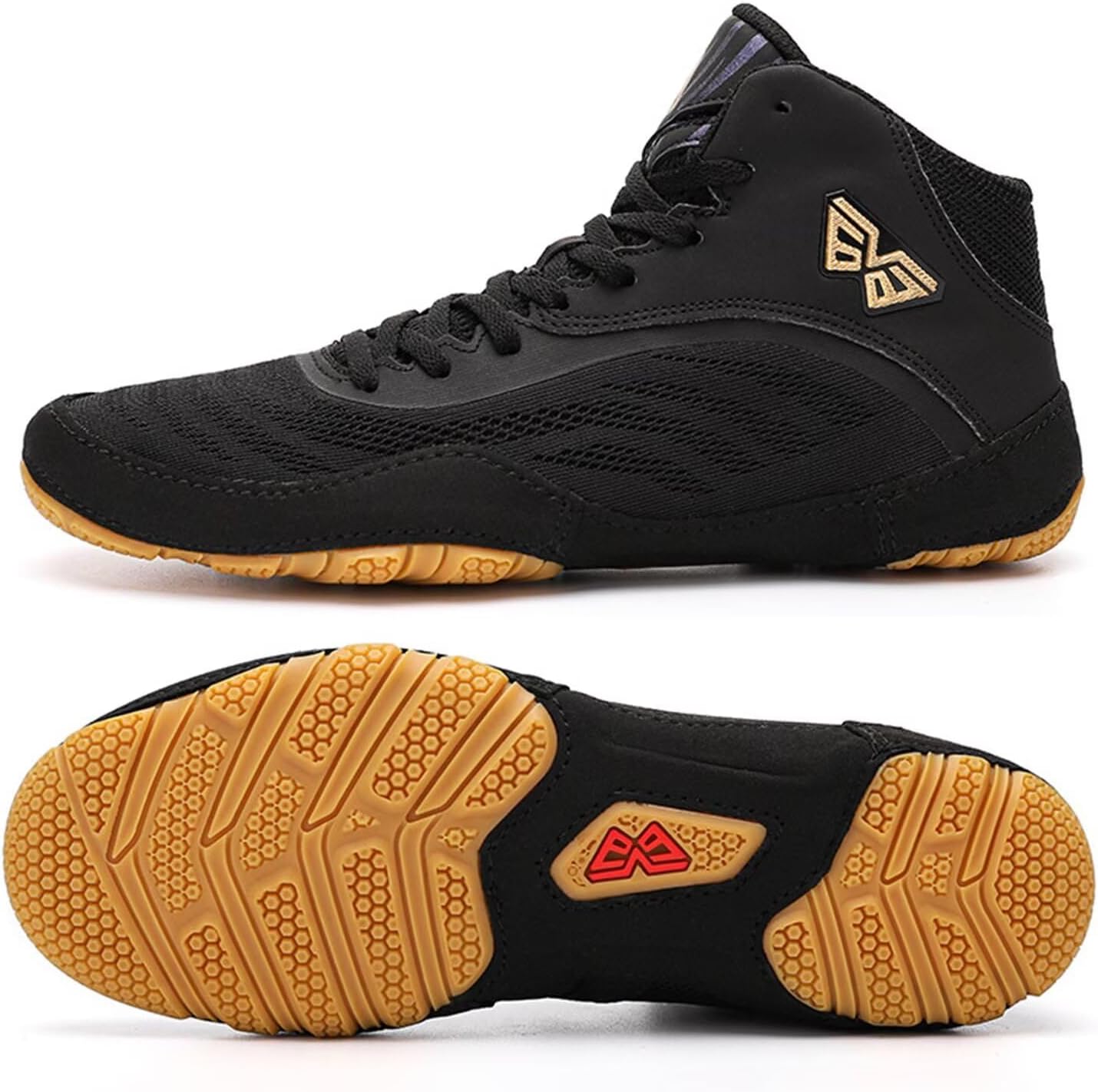 Men's Wrestling Training Shoes - Boxing Boots Low-Top Fighting Training Shoes for Martial Arts Comprehensive