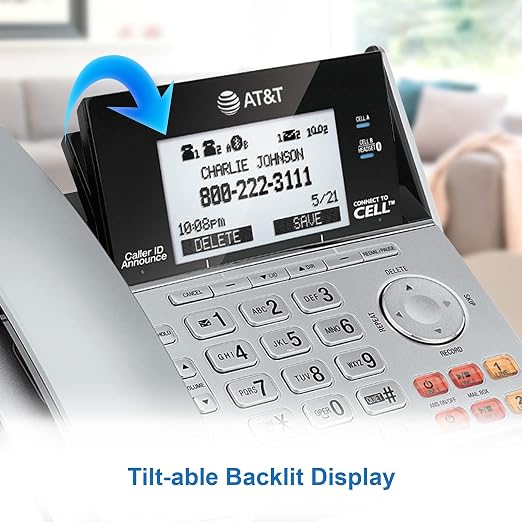 AT&T TL86103 Teléfono 2 Líneas Inalámbrico/Con Cable miniatura 9