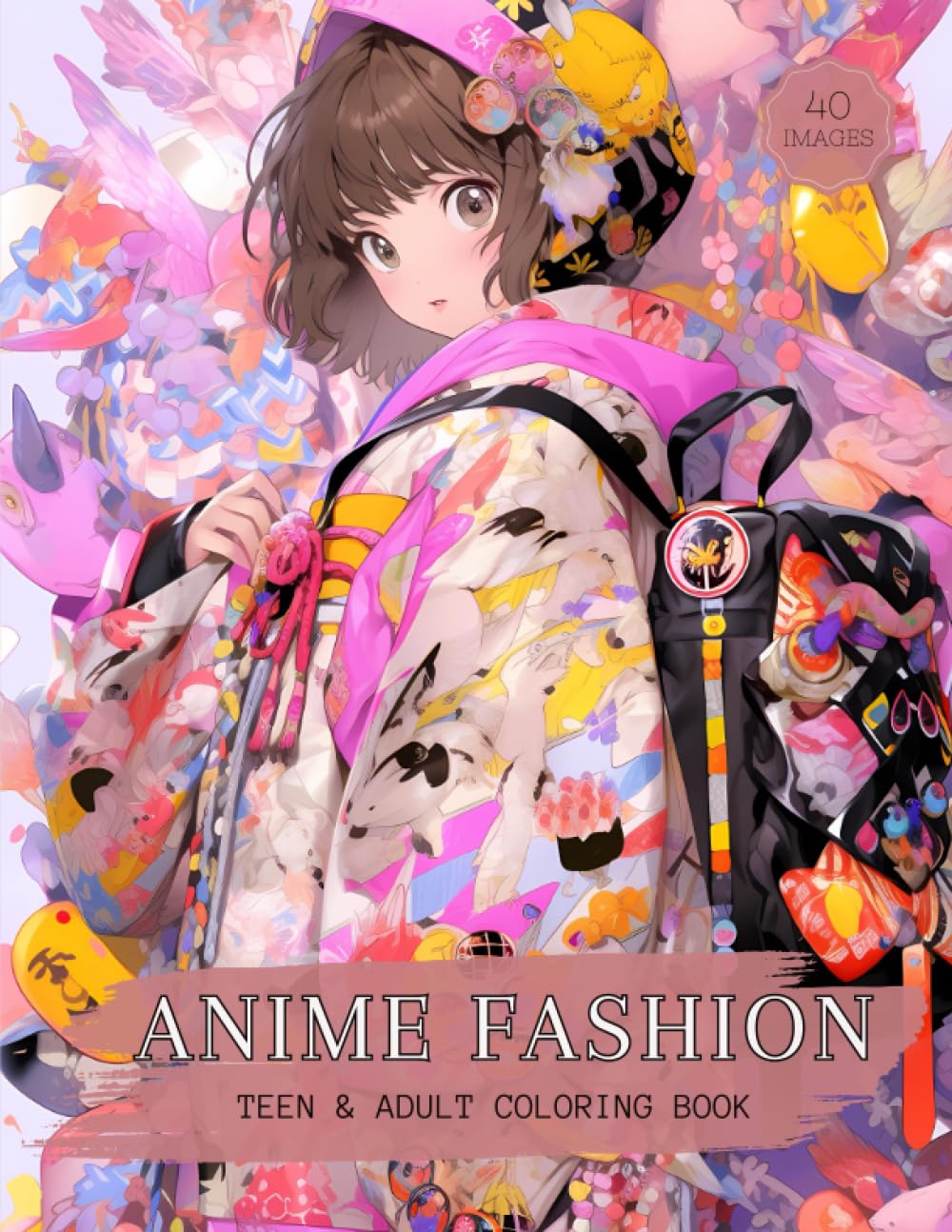 Anime Fashion: Teen and Adult Coloring Book: Detailed Anime and Manga Coloring Book for Teens and Adults
