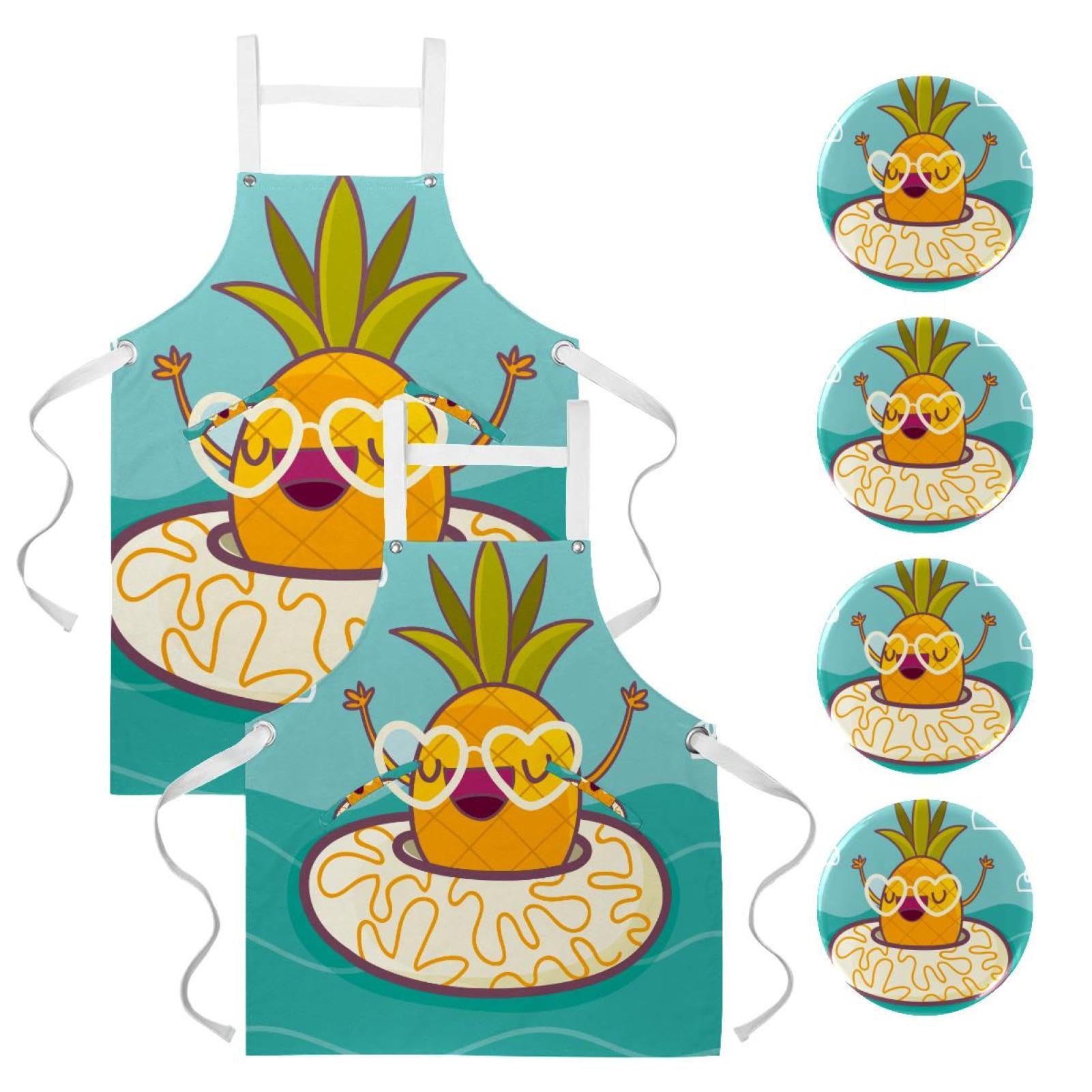 Tablier de serveuse lot de 2 ajustables pour restaurant et bistrot - 7