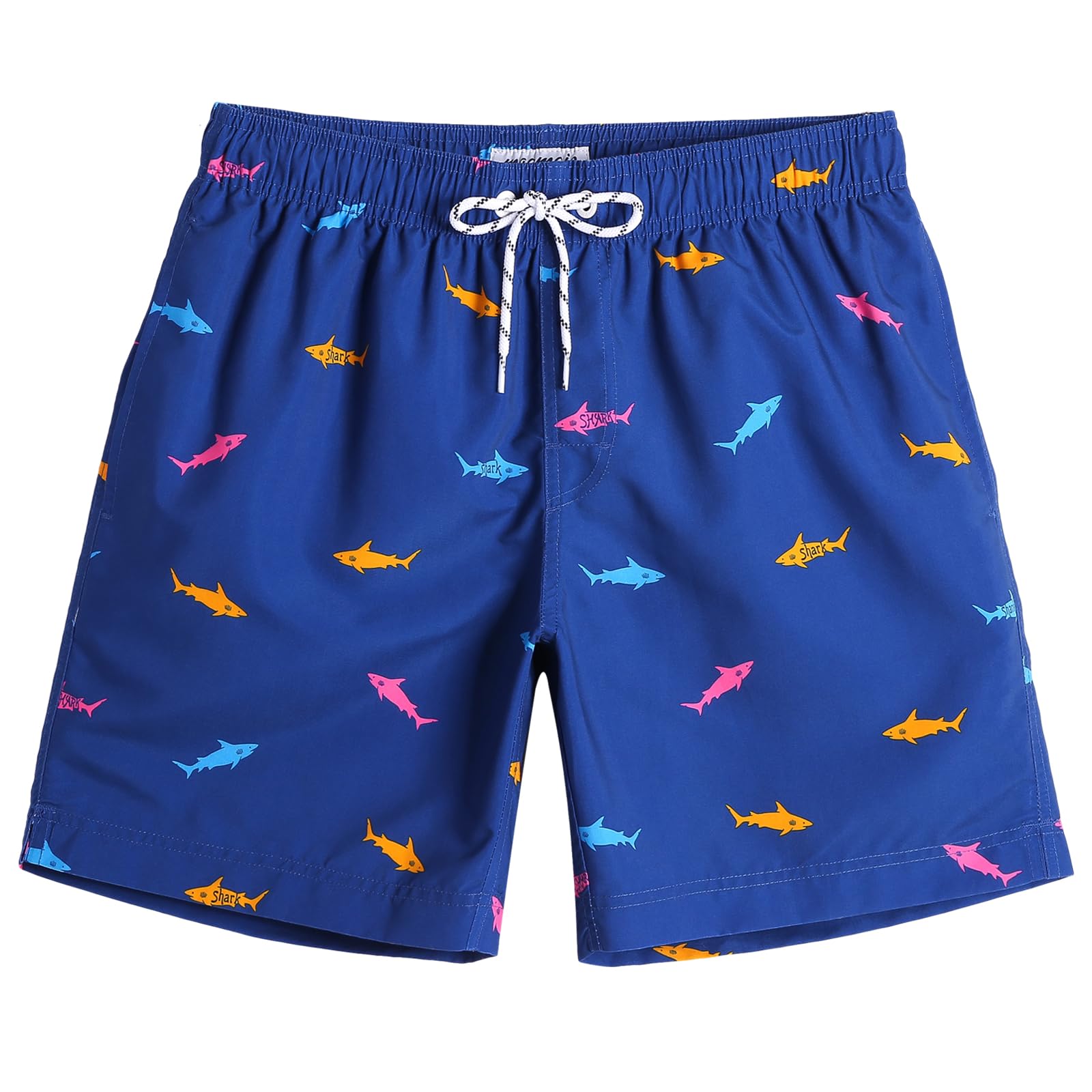 maamgic Mens Slim Fit Swim Shorts Swim Trunks 7 inch Quick Dry Mens Bathing Suits with Mesh Lining