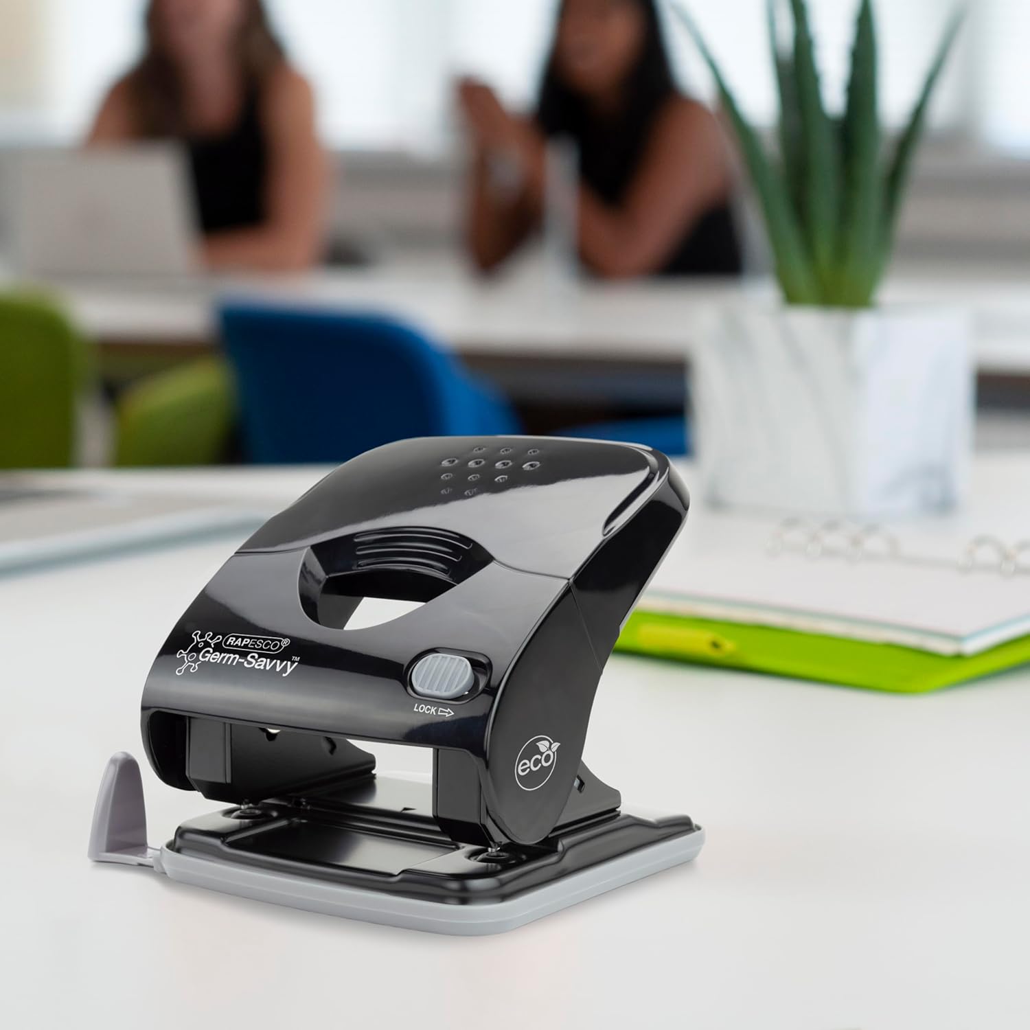 Rapesco ECO X5-40ps Less Effort 2 Hole Punch (40 Sheets) (Black)
