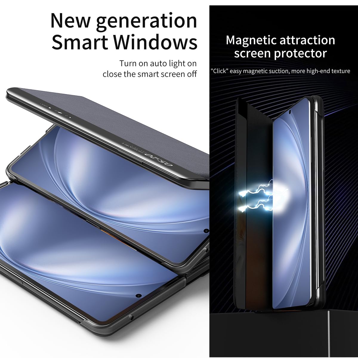 Amazon.com: MUDASANQI Compatible with Vivo X Fold 5 Case Smart
