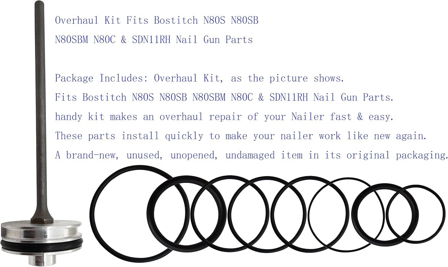 Overhaul Kit Fits Bostitch N80S N80SB N80SBM N80C & SDN11RH Nail Gun Parts
