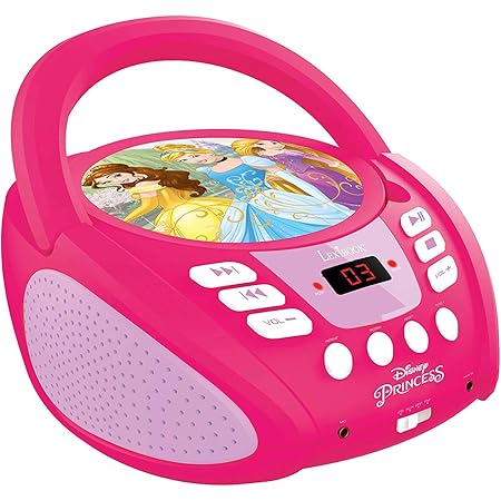 Lexibook Princess Disney Princesses Lecteur Cd Portable Prise Micro Entree Line In Pile Ou Secteur Rose Rcd108dp Amazon Fr High Tech