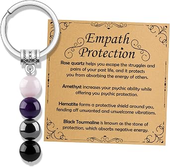 Healing Crystal Keychain Farewell Going Away Gifts Crystal Natural Stone Inspirational Encouragement Gift