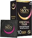 SKYN Cocktail Club Flavored Condoms – 10 Count – Lubricated, Latex-Free Condoms, Full-Length Flavored for Fun Sensations