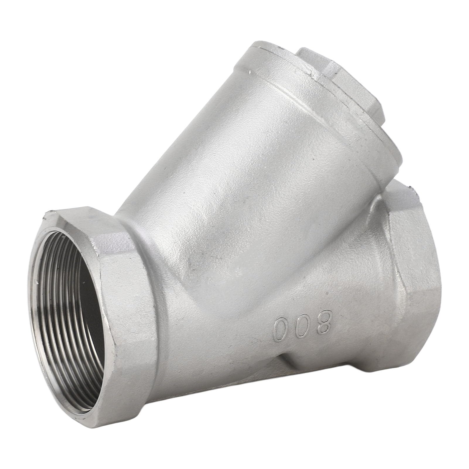 Tissting Y Sieb Wasserfilter 2 Zoll DN50 Innengewinde, 304 Edelstahl Y Filter, Waschbarer Filterventil für Wasser Öl Gas Trennung Industriefilter Sanitärfilter