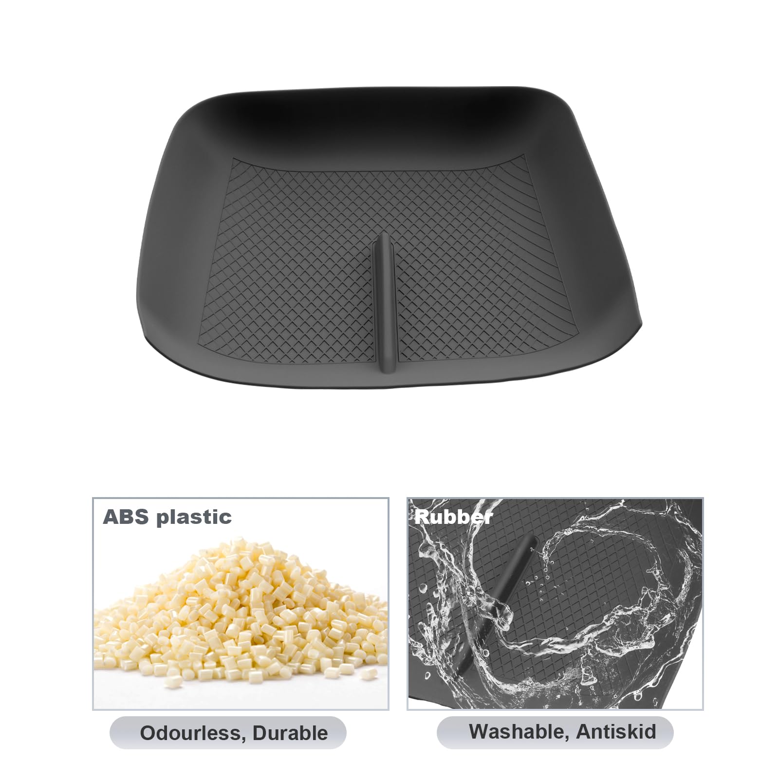 SKTU Tappetino in Gomma Compatibile con Toyota Yaris Cross 2021-2025 2026 Scatola Portaoggetti Console Centrale Tappetino Antiscivolo, Accessori Antiscivolo Yaris Cross