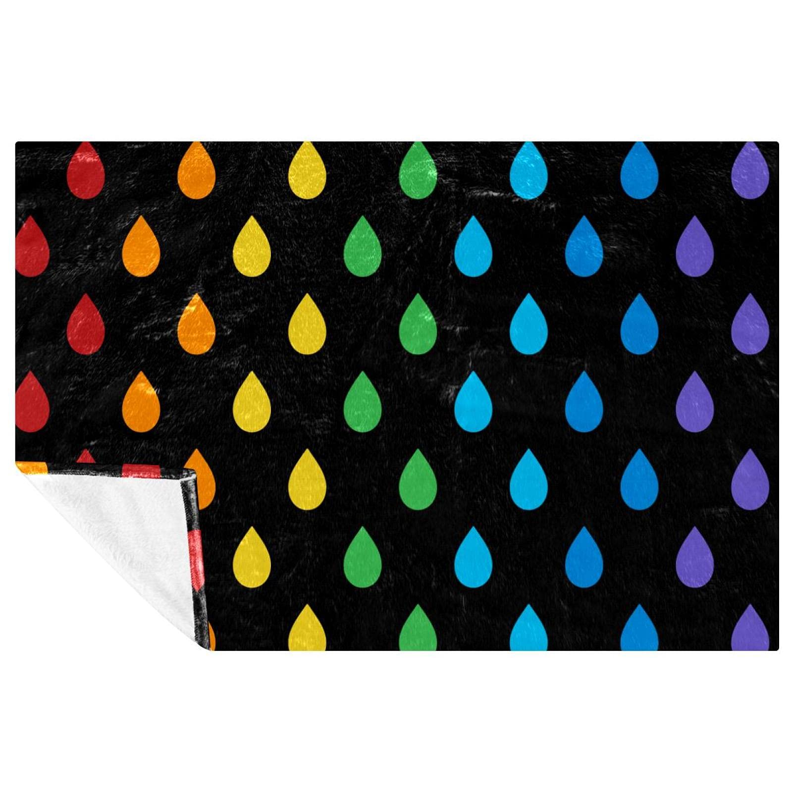Couverture douce cocon chaud à motif coloré pour des instants de détente sur le lit ou canapé