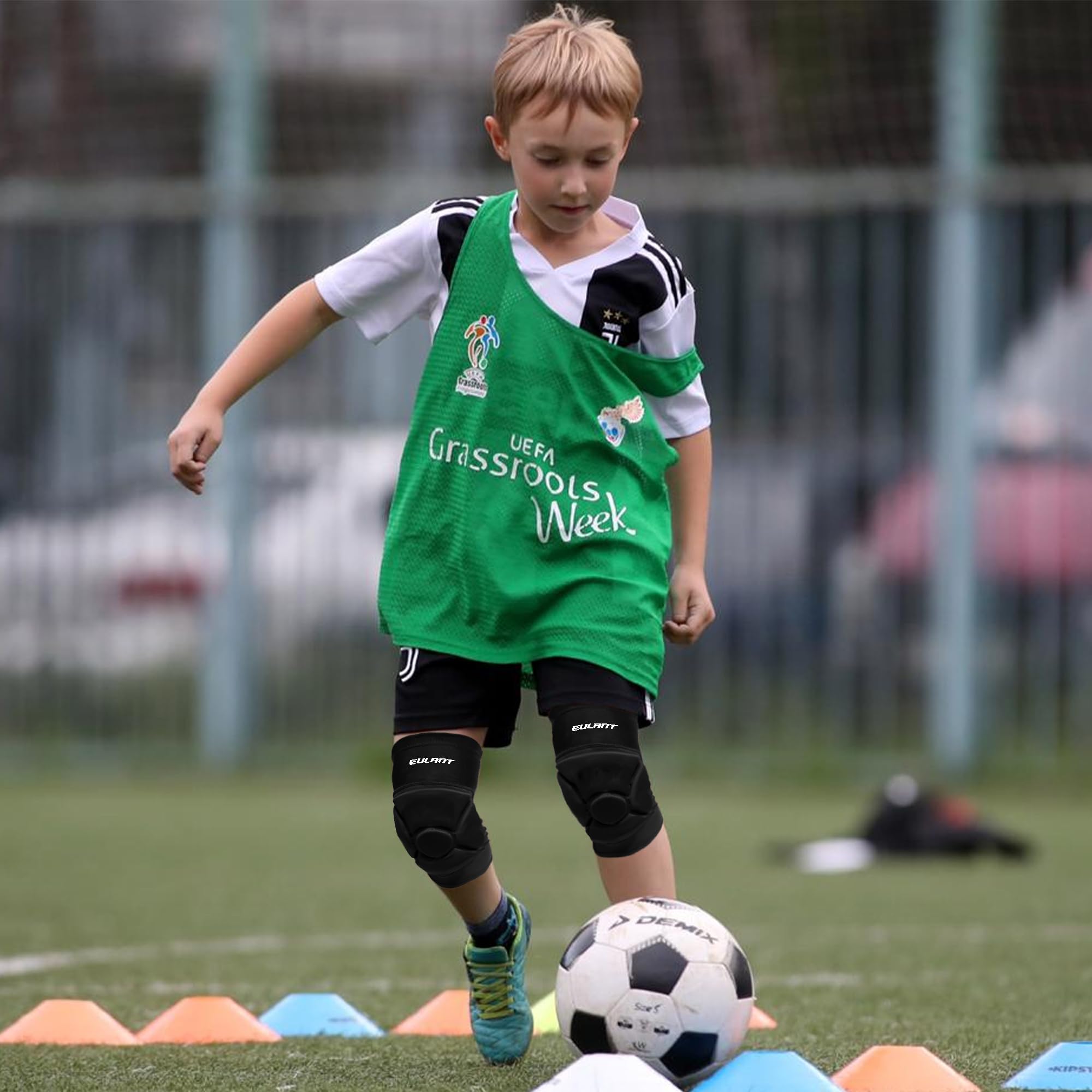 EULANT Genouillère Volley Enfant Souple Protection Sport Handball Football Skate
