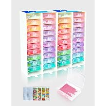 Foreveryoung 3-in-1 Diamond Art Tray Set, Container, Trays & Rack, 40 PCS