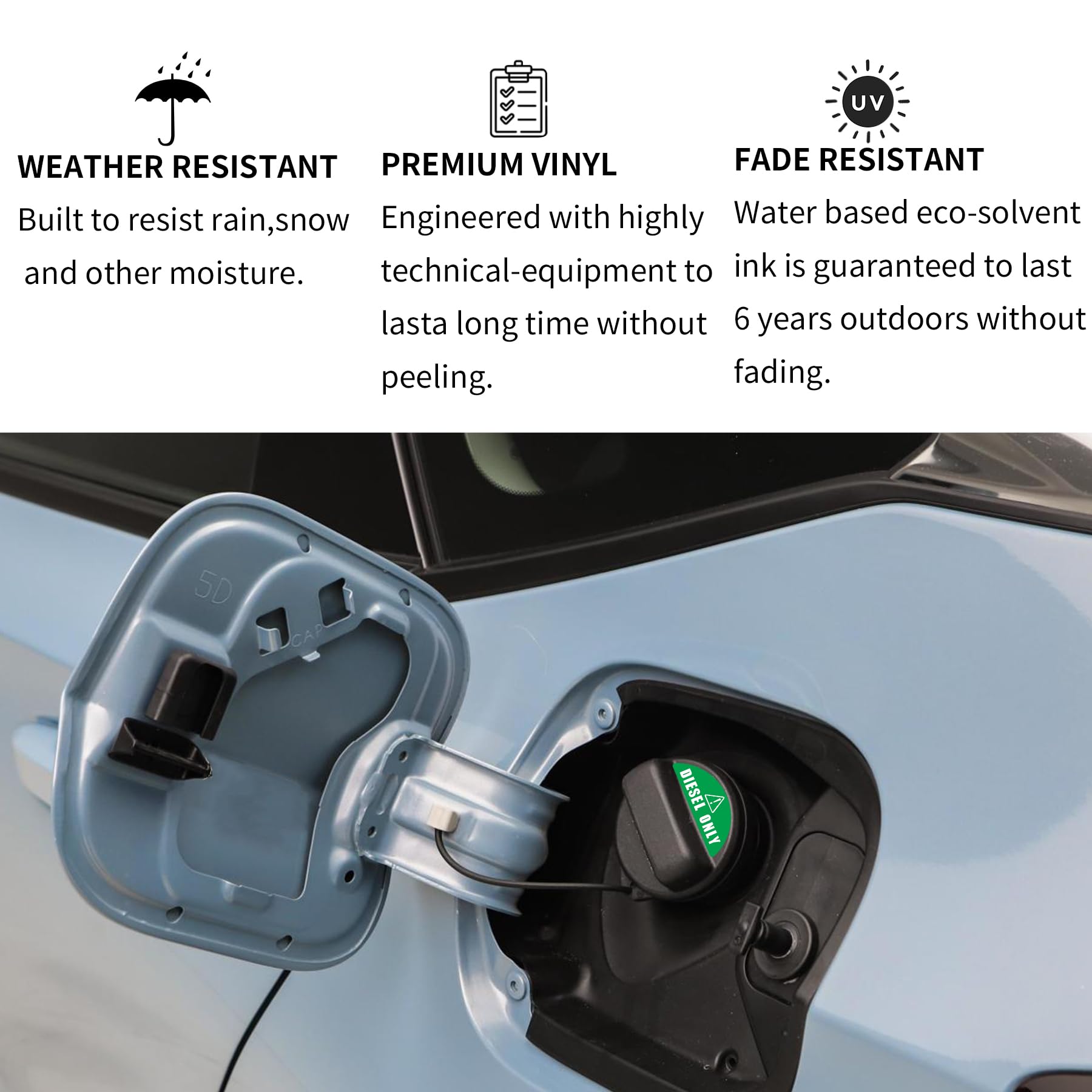 Snapklik.com : QuickMarine 16 Pairs Of Premium Gas Only Stickers For ...