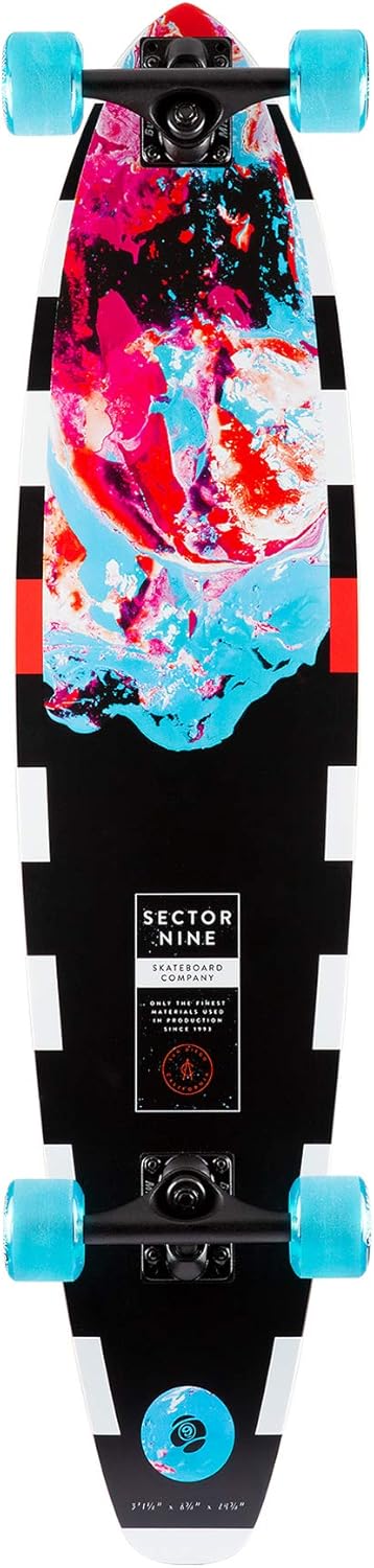 Sector 9 Longboards Cosmos Cutback Fiberglass Complete Cruiser Skateboard 8.365" x 37.5"