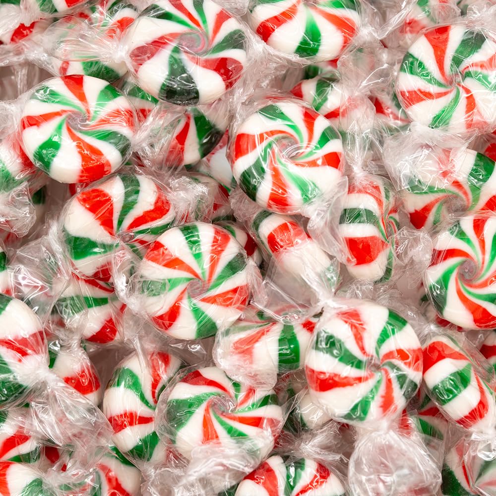 Starlight Peppermint Mints | 1.5-Pound Pack | Peppermint Candy Individually Wrapped | Old Fashioned Mint Hard Candy | Pinwheel Starlights for Parties and Hospitality
